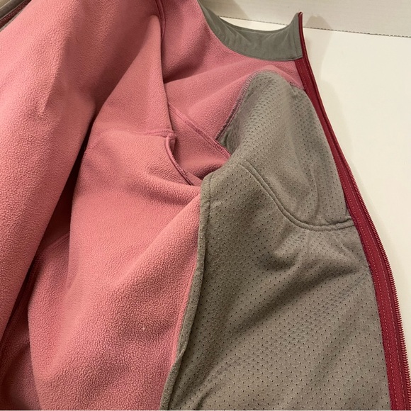 North Face APEX Burgandy Soft Shell Fleece Lined Fall Winter Jacket Size Medium - Picture 6 of 12